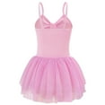 thumbnail image 3 of shqvo Ballet Leotards for Girls Toddler Kids Dance Dress Sleeveless Back Bow Sequin Tutu Skirt One-piece Dancewear, 3 of 8