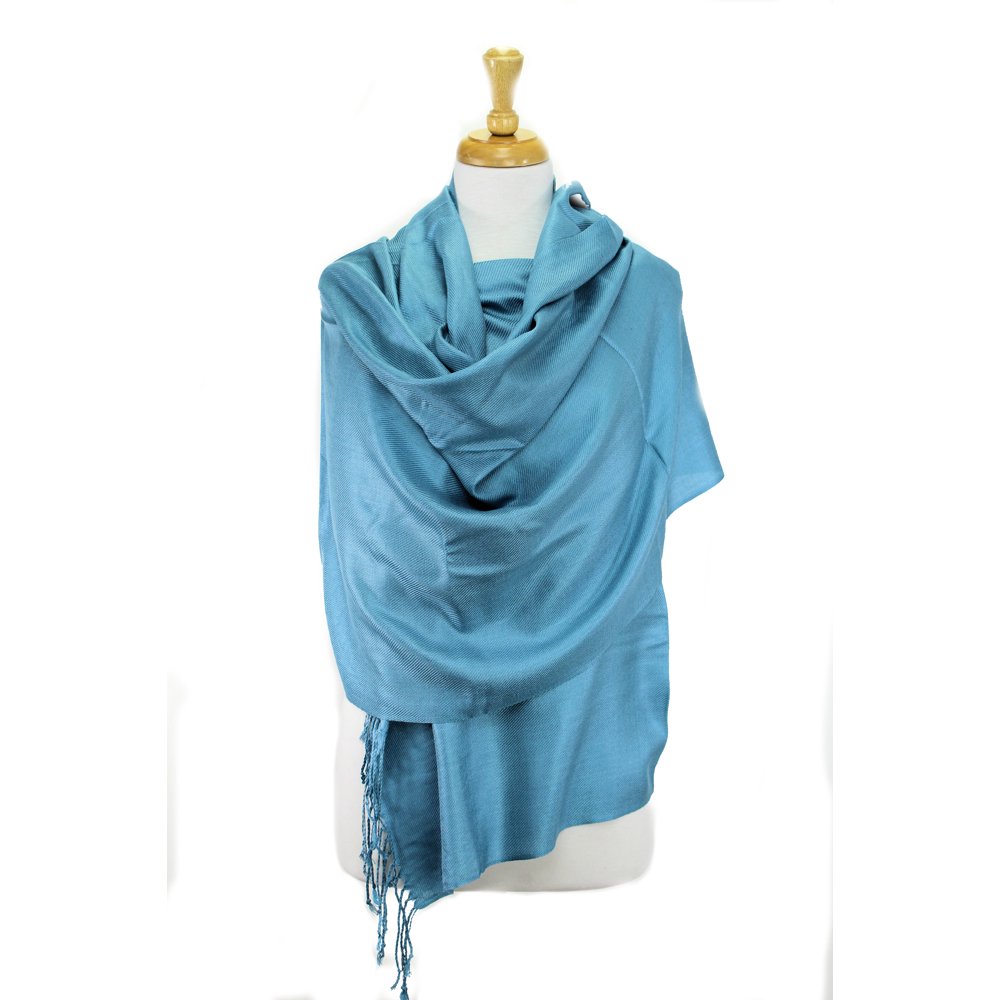 Large Solid Color Pashmina Shawl Wrap Scarf 78" X 28" - Walmart.com