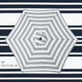 thumbnail image 4 of Best Choice Products 10ft Outdoor Steel Market Patio Umbrella w/ Crank, Tilt Push Button, 6 Ribs - Striped Navy Blue, 4 of 7