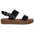 thumbnail image 2 of Soda Shoes Women Sandals Ankle Strap Buckled Flatform Wedge Flat Heel REMUS-S Black 5.5, 2 of 4