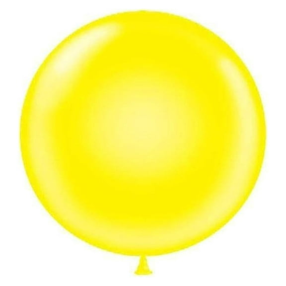 17" Yellow Latex Balloons 50 Count by Tuf-Tex Latex Balloons