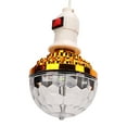 thumbnail image 4 of Bombilla de Bola Giratoria, PC Base E27 Práctica 6W Luz de Bola Giratoria Ee. Uu. 110-240V 30 A 50 METROS CUADRADOS CON CABLE DE ACHUFE DE 8.2 PIES PARA KTV, 4 of 7
