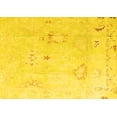 thumbnail image 1 of Ahgly Company Machine Washable Indoor Rectangle Oriental Yellow Traditional Area Rugs, 4' x 6', 1 of 4