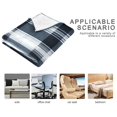 thumbnail image 5 of Black and White Stripes Throw Blanket 60" x 90" Soft and Warm Blankets for Couch Sofa and Bed, 5 of 7