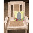 thumbnail image 2 of Carolines Treasures BB6068PW1818 Easter Eggs Poodle Silver Fabric Decorative Pillow, 2 of 2