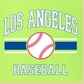 thumbnail image 6 of Wild Bobby City of Los Angeles LA Baseball Fantasy Fan Sports Men's T-Shirt, Safety Green, Medium, 6 of 6
