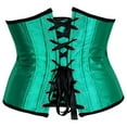 thumbnail image 4 of SRZYMJ Womens Bustier Corset Top Plus Size Satin Waist Cincher Overbust Bustiers, 4 of 4