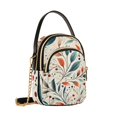 thumbnail image 7 of FORMRS Crossbody Bag for Women Shoulder Cell Phone Purse with Zipper, Beige Whimsical Leaves, 7 of 7