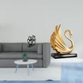thumbnail image 2 of Servilletero De Hierro Con Forma De Cisne, Multiusos, Porta Billetes, Estatua Decorativa, Colección, Linda Huella De Perro, Pieza De Arte Moderno De Mesa, Escultura Animal, Elegante, 2 of 8