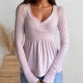 thumbnail image 2 of QHFBli Women Knit Tops Long Sleeve Lace Patchwork Low Cut Peplum Sweater Fairy Vintage 90s Coquette Blouse, 2 of 4