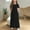 Black, variant on Mikilon Girls Maxi Dress Short Sleeve Casual Long Dresses with Pockets 6-12 Years
