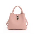 thumbnail image 1 of Pink Simple PU Bucket Bag Ladies Tote Women's Bags, 1 of 3
