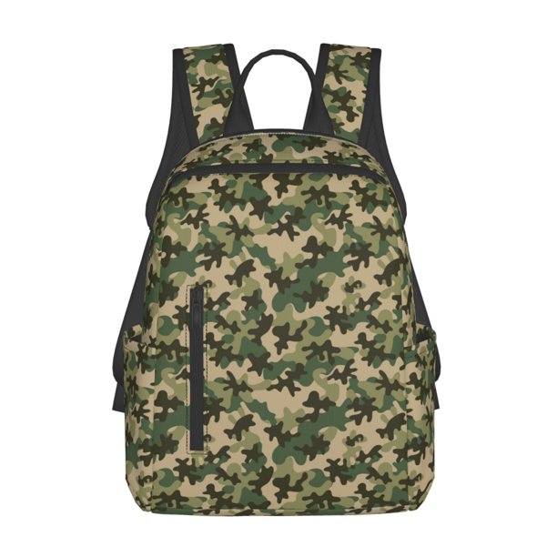 Disketp Camouflag Mochila Ligera e Impermeable, Mochila de Día Resistente para Viajes, Senderismo y Uso Diario para Hombre y Mujer