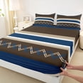 thumbnail image 3 of Homewish Modern Abstract Lines Bed Sheets, Chic Stripes Ombre King Sheets, Teens Child Adult Women Sheet Set, Super Cozy Room Decor, 4 Pieces, 3 of 7