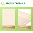 thumbnail image 4 of 50 Pack 14 Inch Disposable Food Trays – Heavy-Duty Large Paper Plates, Sugarcane Fiber Platters for Crawfish Lobster Seafood Party, Natural, 4 of 7