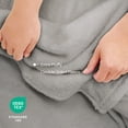 thumbnail image 4 of Regal Living Ultra Soft Plush Fleece Blanket, Double-Sided Cozy Warm Queen, Soft Silver, 92" x 90", 4 of 9