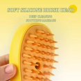 thumbnail image 2 of 3-in-1 Steamy Cat Brush, BunnyPony Cat and Dog Grooming Brush, Pets Steamy Brush, Self Cleaning Steam Cat Brush, Pet Massage Comb（Green), 2 of 5