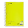 Pen+Gear College Ruled 3-Subject Spiral Notebook, Yellow, 10.5" x 8", 120 Pages