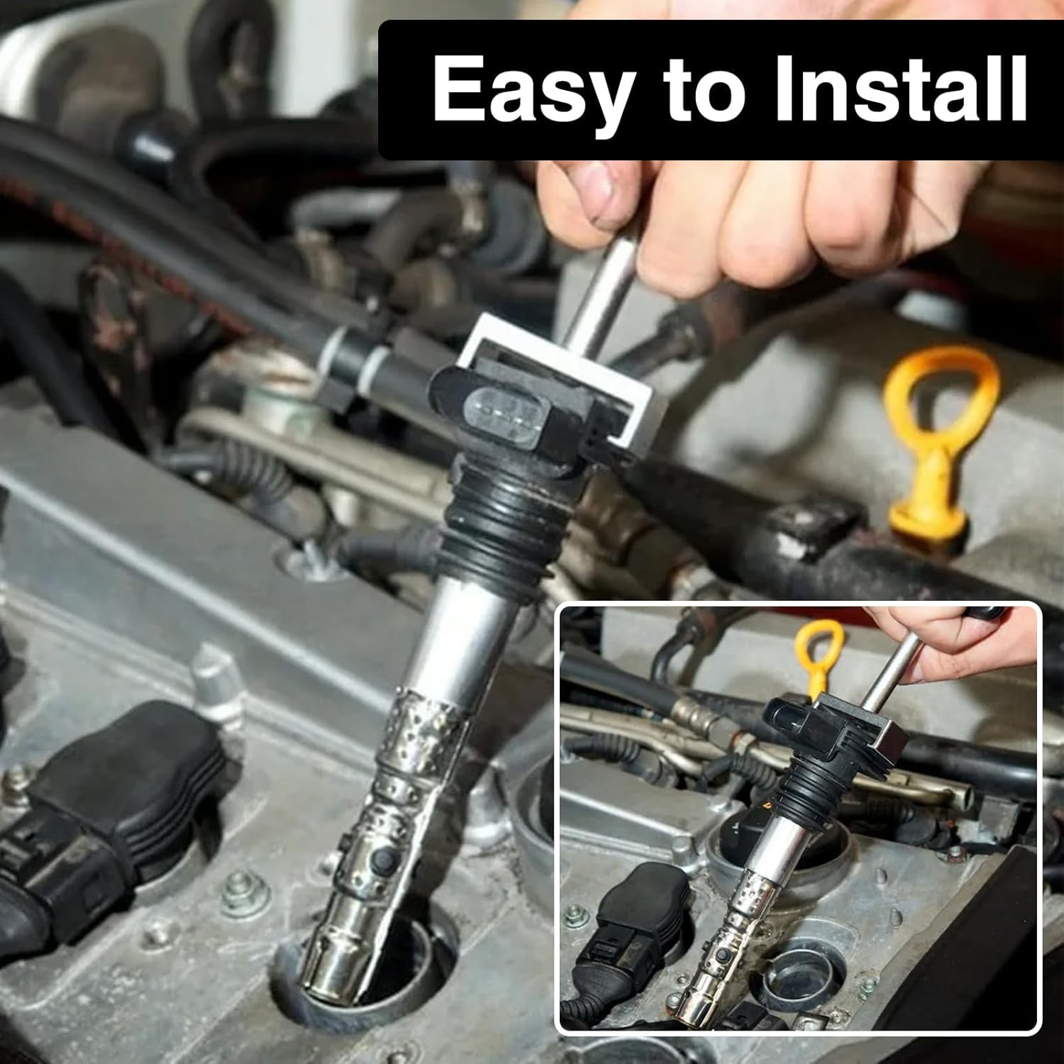 4 PCS Ignition Coil UF596 Compatible with Toyota Corolla Prius Matrix CHR 2009-2017 Lexus CT200h 2011-2016 Scion iM xD Pontiac Vibe 1.8 L4 Replace# UF619 C1714 90919-02252