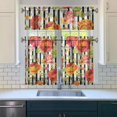thumbnail image 3 of Bohemian Floral Kitchen Curtains 36 Inch Short - 3 Panel Vintage Farmhouse Set with Wildflowers & Sunshine, Rod Pocket Window Treatment for Spring Summer Decor, 3 of 6