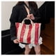 thumbnail image 5 of Bolso tote de PVC | Bolso de mano de plástico impermeable para compras y uso diario | Bolso tote de gran capacidad con cierre de velcro, 5 of 9