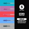 thumbnail image 2 of Sakura Gelly Roll Pen Set, 5-Colors, Gold Shadow, 2 of 6