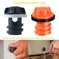 thumbnail image 4 of Greeniant Paquete de 2 enfriadores de pesca, cajas refrigeradas, tapón de drenaje de agua, repuestos de accesorios de silicona para Rtic 20 45 65 110 Kits de desorden para acampar Naranja, 4 of 6