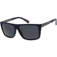 thumbnail image 2 of Men's Action Sport Large Flat Top Rectangle Sunglasses Polarized Lens 59mm (Blue / Smoke), 2 of 4