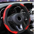 thumbnail image 3 of Funda Cubre Volante Deportivo Protector Antiderrapante Auto Modelo Rojo y Negro, 3 of 4
