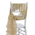 thumbnail image 1 of Burlap Chair Sash 7" wide by 108" long Edge: Serge over-locked - Natural Tan, 1 Piece, 1 of 1