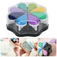 thumbnail image 1 of 8 Color Petal Shape Ink Pad, DIY  Painting Accessory with Slow Drying Pigment Ink, for Coloring Scrapbooking Clay Wood, 1 of 7