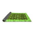 thumbnail image 2 of Ahgly Company Indoor Square Abstract Green Modern Area Rugs, 3' Square, 2 of 4