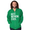 thumbnail image 3 of Best Nephew Ever Family Aunt Uncle Zip Hoodie Sweatshirt Men Brisco Brands L, 3 of 6