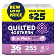 thumbnail image 2 of Quilted Northern Ultra Plush 3-Ply Toilet Paper 36 rolls, 255 sheets/roll-with Scrub Sponge, 2 of 7