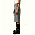 thumbnail image 4 of Asgosdo Bermuda Shorts for Women High Waisted Button Knee Length Casual Business Dress Shorts with Pockets, 4 of 6