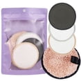 thumbnail image 1 of 3PCS Makeup Removal Pad Washable Reusable Makeup Remover Pad with 1 Powder Puff, 1 of 6