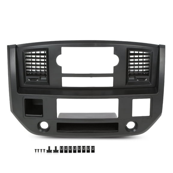 CROSSDESIGN Center Dashboard Radio Climate Control Air Vent Bezel Panel Fit for Dodge Ram 2006-2008