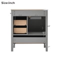 thumbnail image 2 of Harper & Bright Designs 30" Bathroom Vanity with Sink Combo, Bathroom Floor Cabinet with Soft Close Door and Drawers , Gray, 2 of 20