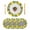 Black, variant on Summer Lemons Round 13 Inch Placemats Set of 2, Fruits White Flowers Vintage Rustic HeatResistant Non Slip Place Mats for Dining Table, Wipeable Braided Kitchen Table Mats for Housewarming