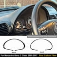 thumbnail image 2 of For Mercedes Benz C Class W203 2005-2007 Real Carbon Fiber Car Console Instrument Panel Screen Frame Decoration Sticker., 2 of 9