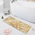 thumbnail image 7 of Gold Flowers Bathroom Rug Non Slip Bathroom Mats Entry Door Soft Carpets for Kitchen Bedroom Living Room 39x20 inch, 7 of 7