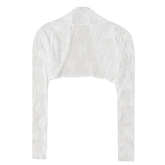 Bjutir Womens Cardigans Lightweight 2024 Lace Blouse Hollowed Out Mesh Cape Cardigan Sweater Cardigan White