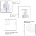 thumbnail image 3 of Dispensador de champú y acondicionador de 450 ml/15 oz, paquete de 3 botellas vacías con bomba reutilizables, 3 of 5