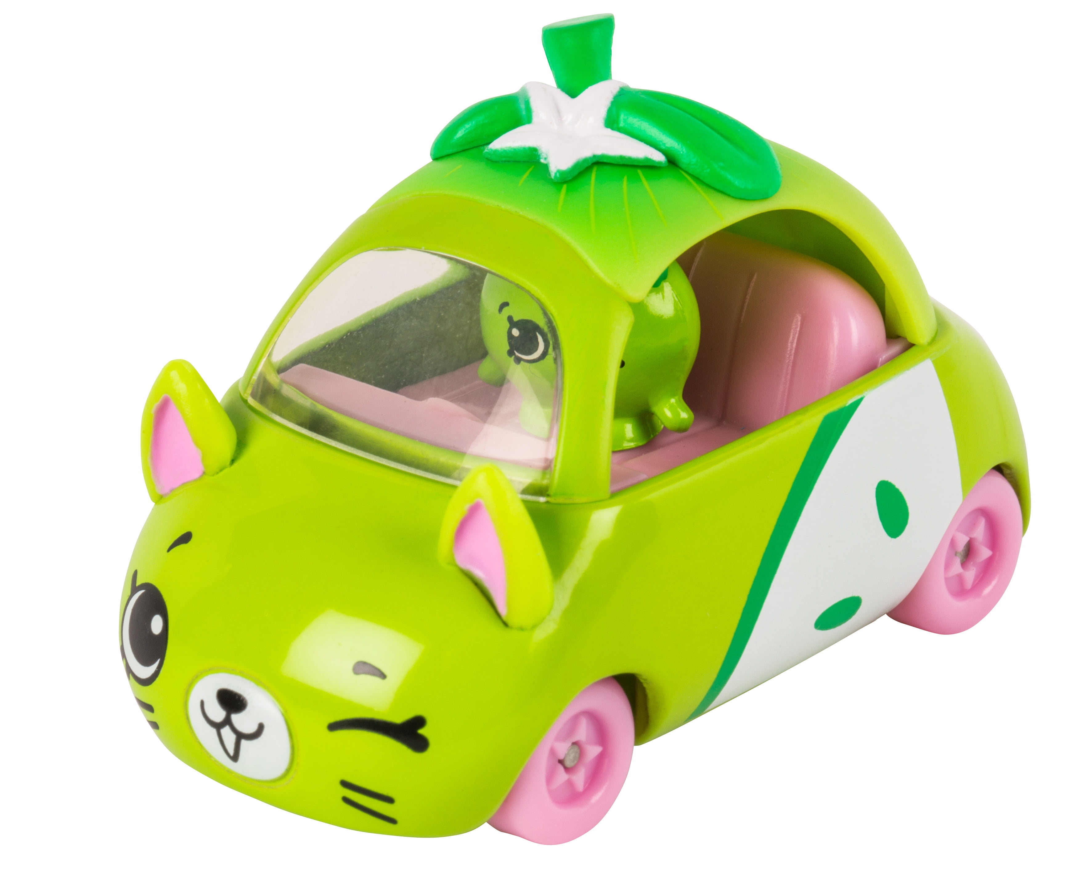 Shopkins Cutie Cars Set Of 3 Peely Apple, Kiwi & Strawberry & Exclusive  Figures