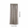 thumbnail image 4 of Rod Pocket Brown Plaid Semi Blackout Curtain,Soft Minimalist Light Filtering Drape,Ideal for Bedroom,Living Room Decor, 4 of 6