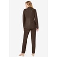 thumbnail image 3 of Jessica London Women's Plus Size Two Piece Single Breasted Pant Suit Set, 3 of 6