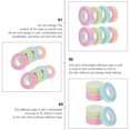 thumbnail image 5 of 8 rollos Cintas desechables Faciales Pegatinas de extensión de pestañas Pegatinas no tejidas (color surtido), 5 of 5