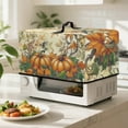 thumbnail image 4 of FOR U DESIGNS Hummingbird Pumpkin Print Microwave Oven Cover Stain Resistant Toaster Oven Covers Case Dust-Proof Microwave Dust Covers Cloth Machine Protector Decorative-S, 4 of 8