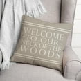 thumbnail image 3 of Creative Products Welcome on Gray 18x18 Indoor / Outdoor Pillow, 3 of 3