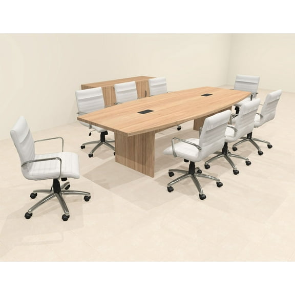 Modern Boat Shaped 10' Feet Conference Table, #OF-CON-C155
